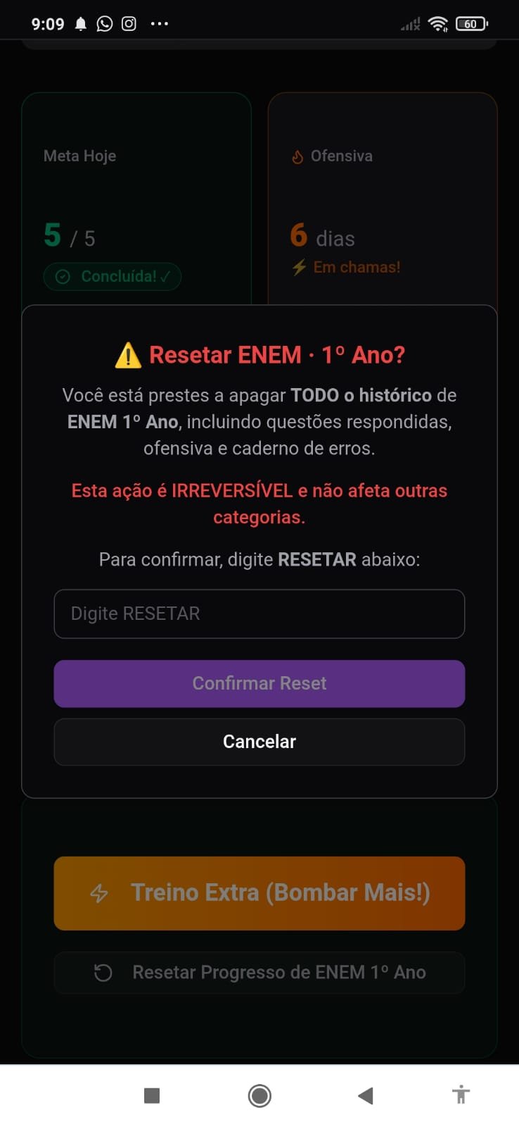 Reset de estudo Pulsar Prep