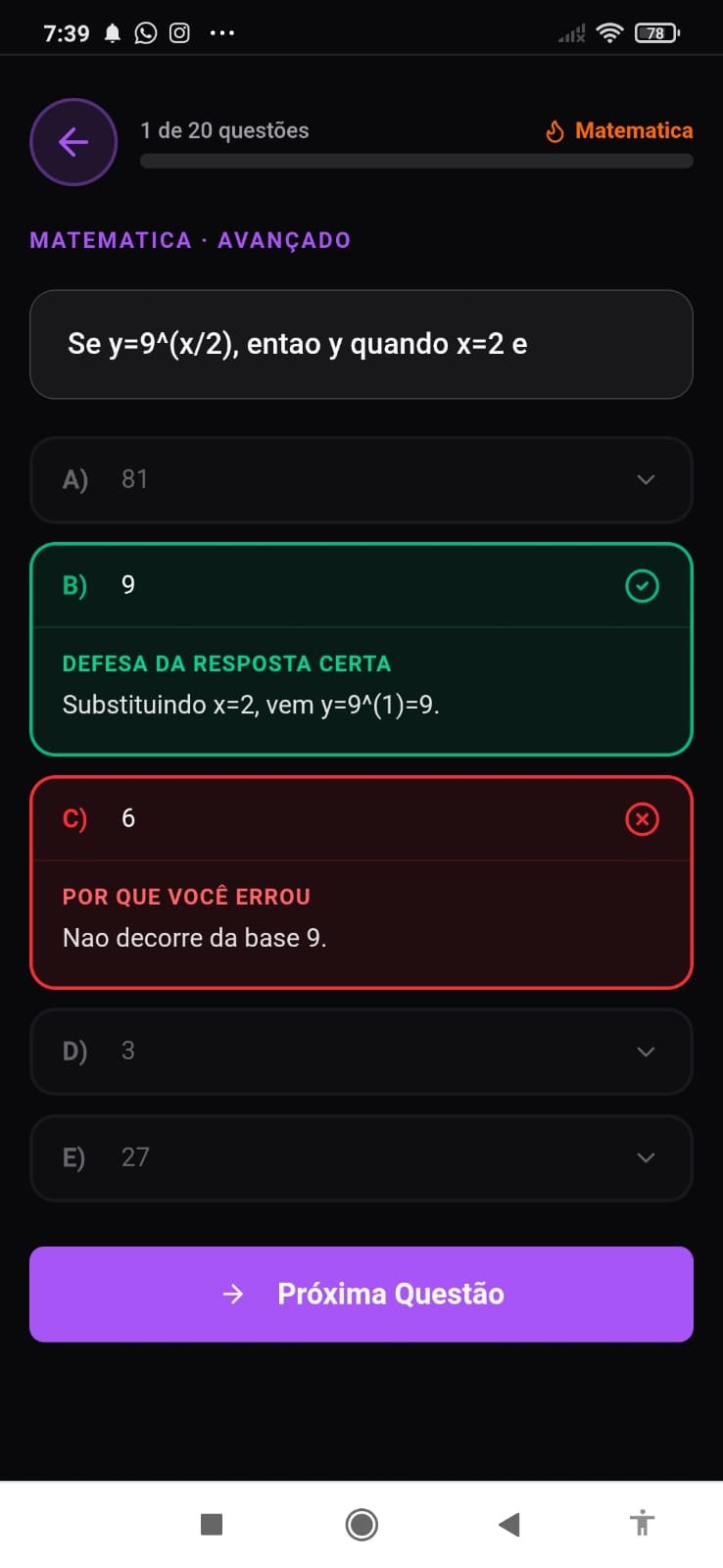 Questões Pulsar Prep 1C